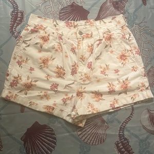 American Eagle Floral Jean Shorts